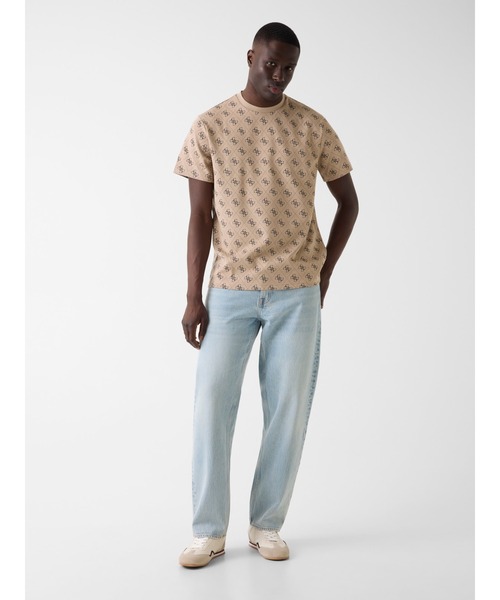 Guess(ゲス)の「JACQUARD 4G Knit Top Tシャツ 総柄(Tシャツ/カットソー・メンズ・ベージュ/ネイビー・MEDIUM/XX-LARGE/X-LARGE/LARGE/SMALL)」の11枚目の写真