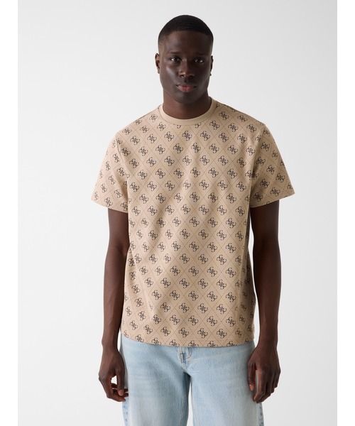 Guess(ゲス)の「JACQUARD 4G Knit Top Tシャツ 総柄(Tシャツ/カットソー・メンズ・ベージュ/ネイビー・MEDIUM/XX-LARGE/X-LARGE/LARGE/SMALL)」の13枚目の写真