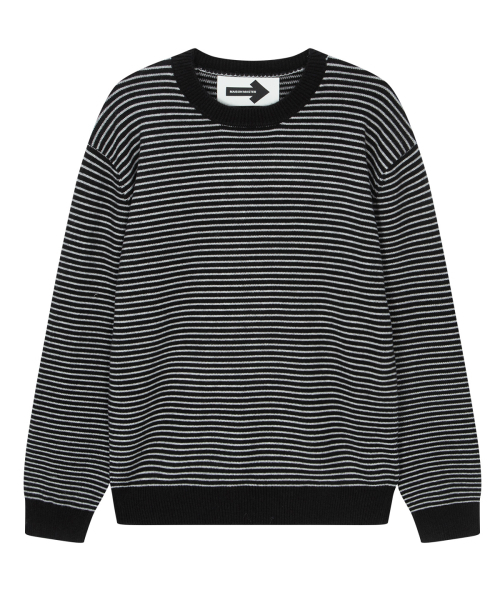Stripe knit black — черный трикотажный свитер
