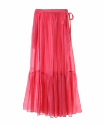 【CURRENTAGE/カレンテージ】Silk capra skirt