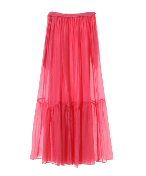 CURRENTAGE(カレンテージ)の「【CURRENTAGE/カレンテージ】Silk capra skirt(スカート・レディース・ブルー/ピンク・FREE)」の3枚目の写真