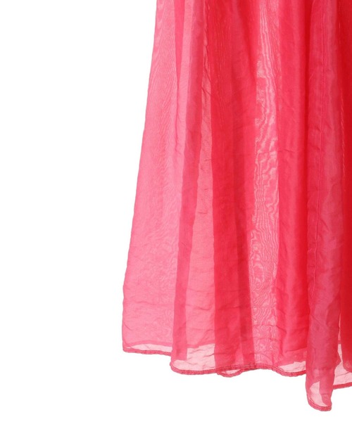 CURRENTAGE(カレンテージ)の「【CURRENTAGE/カレンテージ】Silk capra skirt(スカート・レディース・ブルー/ピンク・FREE)」の5枚目の写真