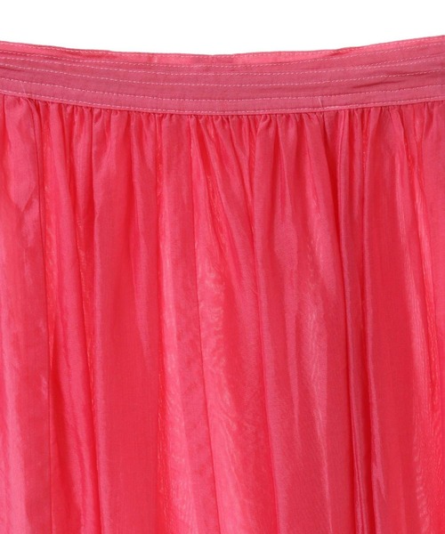 CURRENTAGE(カレンテージ)の「【CURRENTAGE/カレンテージ】Silk capra skirt(スカート・レディース・ブルー/ピンク・FREE)」の6枚目の写真