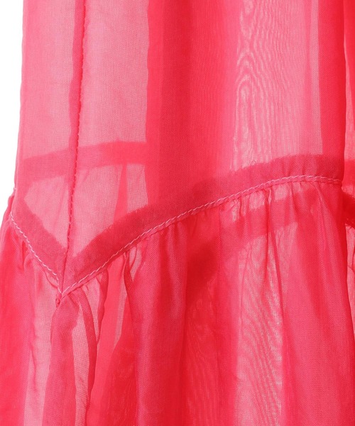 CURRENTAGE(カレンテージ)の「【CURRENTAGE/カレンテージ】Silk capra skirt(スカート・レディース・ブルー/ピンク・FREE)」の7枚目の写真