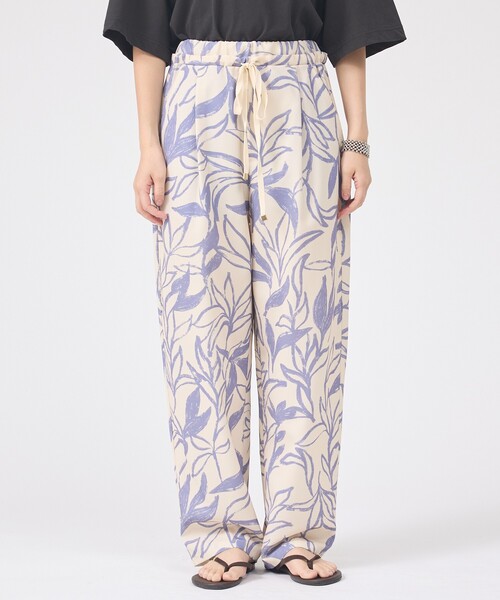 Rouge vif Anna（ルージュヴィフアンナ）の「リーフプリントルーズテーパードパンツ/ウエストゴム/ポケット付き/夏服（その他パンツ・レディース・ブラウン系その他/ベージュ系その他・36/38）」の15枚目の写真
