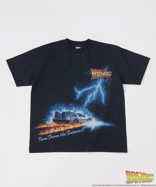 JOURNAL STANDARD relume(ジャーナルスタンダード レリューム)の「BACK TO THE FUTURE / バックトゥザフューチャー 別注 ムービー プリントT(Tシャツ/カットソー・メンズ・ホワイト/ライトグレー/ブラックミックス/ブラック・LARGE/MEDIUM)」の2枚目の写真