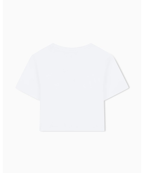 ARMANI EXCHANGE（アルマーニエクスチェンジ）の「【A|X アルマーニ エクスチェンジ】コメントデザイン 半袖クルーネックTシャツ/CROPPED（Tシャツ/カットソー・レディース・ホワイト・X-SMALL/SMALL/MEDIUM/LARGE）」の2枚目の写真