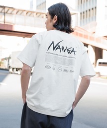 BAYFLOW（ベイフロー）の「【NANGA Mt.&Sea(ナンガ)】別注ヒストリーロゴTシャツ[マルチファンクション]（Tシャツ/カットソー）」