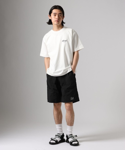 NANGA（ナンガ）の「【NANGA Mt.&Sea(ナンガ)】別注ヒストリーロゴTシャツ[マルチファンクション]（Tシャツ/カットソー・メンズ・杢グレー/ホワイト/ベージュ/ブラック・LARGE/MEDIUM）」の13枚目の写真