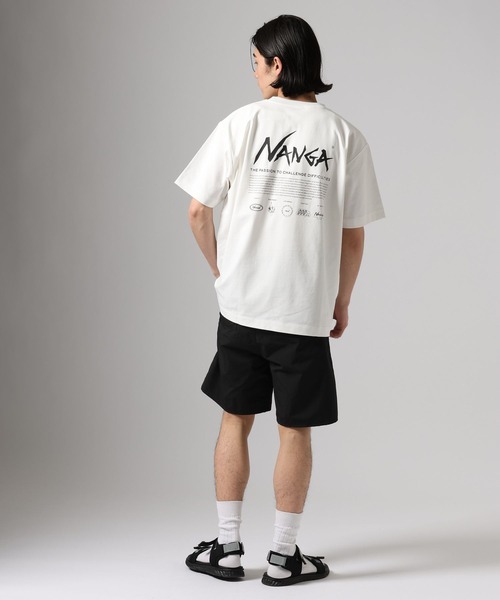 NANGA（ナンガ）の「【NANGA Mt.&Sea(ナンガ)】別注ヒストリーロゴTシャツ[マルチファンクション]（Tシャツ/カットソー・メンズ・杢グレー/ホワイト/ベージュ/ブラック・LARGE/MEDIUM）」の14枚目の写真
