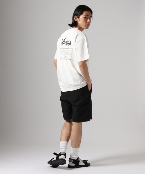 NANGA（ナンガ）の「【NANGA Mt.&Sea(ナンガ)】別注ヒストリーロゴTシャツ[マルチファンクション]（Tシャツ/カットソー・メンズ・杢グレー/ホワイト/ベージュ/ブラック・LARGE/MEDIUM）」の15枚目の写真