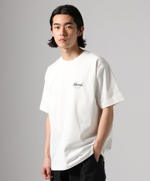 NANGA（ナンガ）の「【NANGA Mt.&Sea(ナンガ)】別注ヒストリーロゴTシャツ[マルチファンクション]（Tシャツ/カットソー・メンズ・杢グレー/ホワイト/ベージュ/ブラック・LARGE/MEDIUM）」の16枚目の写真