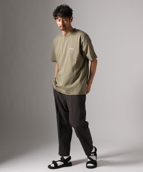 NANGA（ナンガ）の「【NANGA Mt.&Sea(ナンガ)】別注ヒストリーロゴTシャツ[マルチファンクション]（Tシャツ/カットソー・メンズ・杢グレー/ホワイト/ベージュ/ブラック・LARGE/MEDIUM）」の18枚目の写真