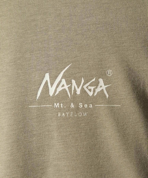 NANGA（ナンガ）の「【NANGA Mt.&Sea(ナンガ)】別注ヒストリーロゴTシャツ[マルチファンクション]（Tシャツ/カットソー・メンズ・杢グレー/ホワイト/ベージュ/ブラック・LARGE/MEDIUM）」の22枚目の写真