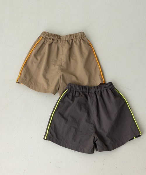 riziere（リジェール）の「ネオンダブルライン水陸両用ショートパンツ（その他パンツ・キッズ・ブラウン/モカ・120/110/100/90/150/140/130）」の4枚目の写真