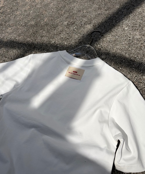SELAN(セラン)の「【ユニセックス】缶バッチ付きSELANロゴプリントTシャツ/タイトフィット(Tシャツ/カットソー・メンズ・バーガンディー/ホワイト/グレー/ブラック/ネイビー・LARGE/MEDIUM)」の9枚目の写真