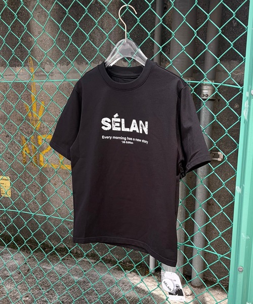 SELAN(セラン)の「【ユニセックス】缶バッチ付きSELANロゴプリントTシャツ/タイトフィット(Tシャツ/カットソー・メンズ・バーガンディー/ホワイト/グレー/ブラック/ネイビー・LARGE/MEDIUM)」の18枚目の写真