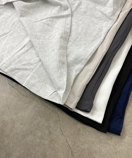 non-hedge（ノンヘッジ）の「ロゴ転写ビッグTシャツ（Tシャツ/カットソー・レディース・ブラック/オフホワイト/チャコールグレー/ライトグレー/オートミール/ネイビー・FREE）」の17枚目の写真