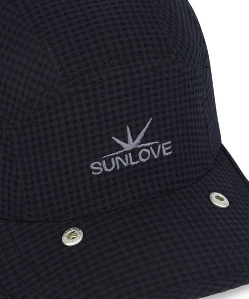 SUNLOVE(サンラブ)の「Check Breath Hybrid Cap(キャップ・レディース・ネイビー/チェック/オリーブ・FREE)」の12枚目の写真