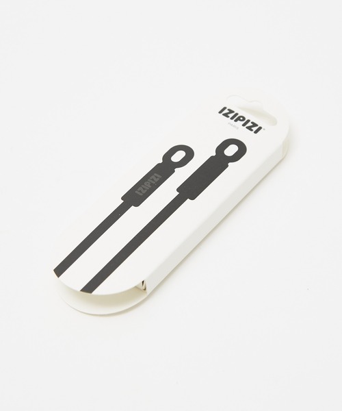 IZIPIZI(イジピジ)の「IZIPIZI/イジピジ DAILY CORD グラス デイリー コード Glass Daily Cord /眼鏡紐 /メガネ キーパー /ストラップ(サングラス・メンズ・ブラック/スモークピンク・フリー)」の4枚目の写真