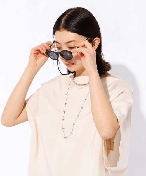 IZIPIZI(イジピジ)の「IZIPIZI/イジピジ DAILY CORD グラス デイリー コード Glass Daily Cord /眼鏡紐 /メガネ キーパー /ストラップ(サングラス・メンズ・ブラック/スモークピンク・フリー)」の3枚目の写真