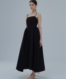 Panel fit tweed cami one-piece/パネルフィットツイードキャミワンピース
