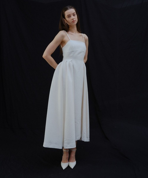 ORGUE(オルグ)の「Panel fit tweed cami one-piece/パネルフィットツイードキャミワンピース(ワンピース・レディース・ホワイト/ブラック・SMALL/MEDIUM)」の16枚目の写真