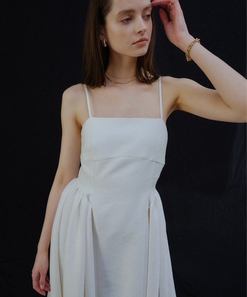ORGUE(オルグ)の「Panel fit tweed cami one-piece/パネルフィットツイードキャミワンピース(ワンピース・レディース・ホワイト/ブラック・SMALL/MEDIUM)」の14枚目の写真
