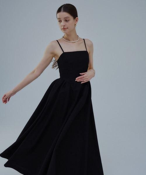 ORGUE(オルグ)の「Panel fit tweed cami one-piece/パネルフィットツイードキャミワンピース(ワンピース・レディース・ホワイト/ブラック・SMALL/MEDIUM)」の9枚目の写真