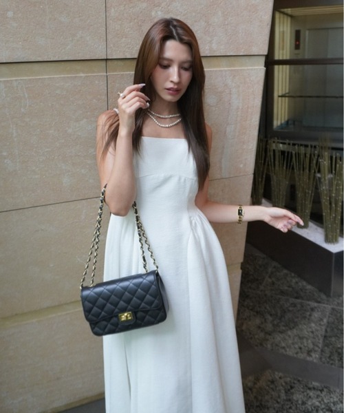 ORGUE(オルグ)の「Panel fit tweed cami one-piece/パネルフィットツイードキャミワンピース(ワンピース・レディース・ホワイト/ブラック・SMALL/MEDIUM)」の19枚目の写真