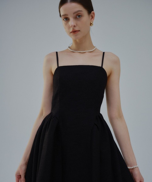 ORGUE(オルグ)の「Panel fit tweed cami one-piece/パネルフィットツイードキャミワンピース(ワンピース・レディース・ホワイト/ブラック・SMALL/MEDIUM)」の8枚目の写真