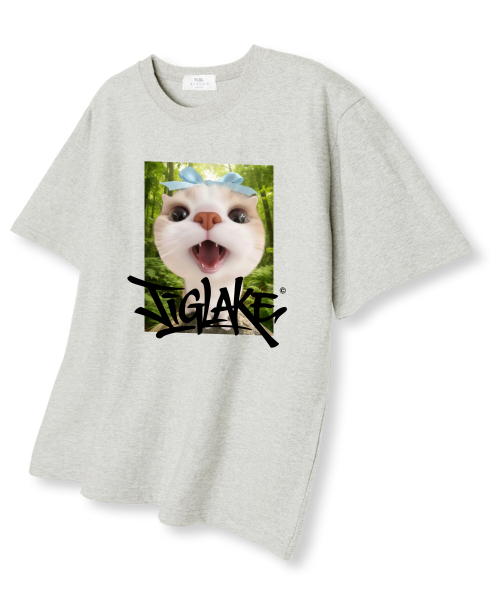 TI.GLAKE(ティーグレイク)の「サプライズオーバーサイズ半袖Tシャツオートミール(Tシャツ/カットソー・メンズ・その他・LARGE/X-LARGE/XX-LARGE)」の1枚目の写真