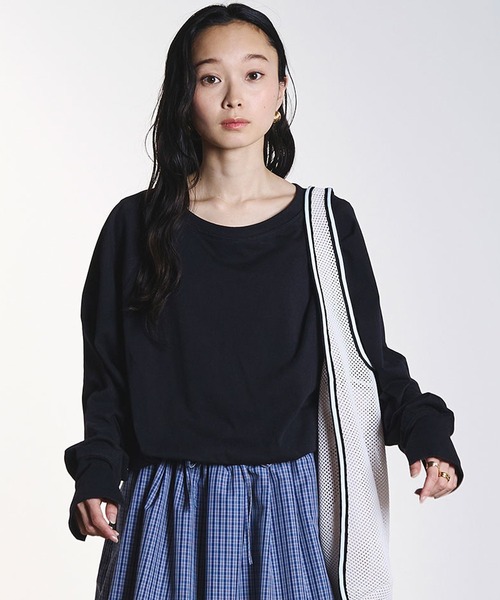 ROSE BUD(ローズバッド)の「BALLOON HEM T-SHIRT(Tシャツ/カットソー・レディース・イエロー/ブラック・ONE SIZE)」の18枚目の写真