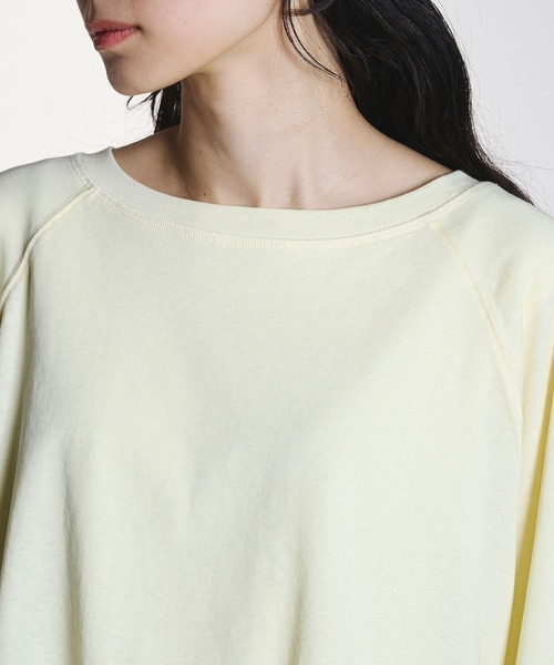 ROSE BUD(ローズバッド)の「BALLOON HEM T-SHIRT(Tシャツ/カットソー・レディース・イエロー/ブラック・ONE SIZE)」の5枚目の写真