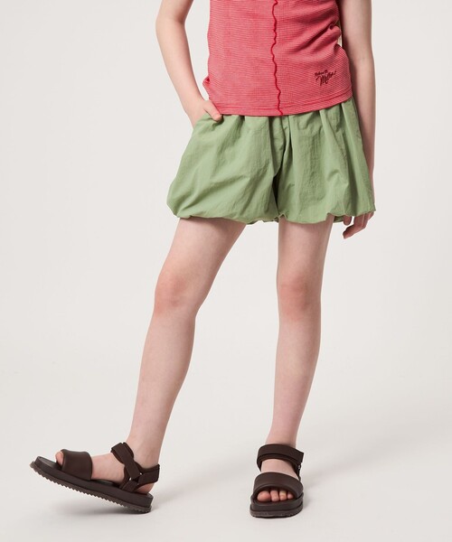 green label relaxing(グリーンレーベルリラクシング)の「タッサーバルーン キュロット / キッズ 100cm-160cm 撥水 UVカット(その他パンツ・キッズ・オリーブ/オフホワイト/ダークグレー・150cm/110cm/140cm/120cm/130cm/160cm/100cm)」の16枚目の写真