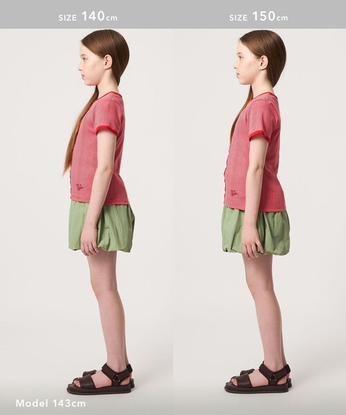 green label relaxing(グリーンレーベルリラクシング)の「タッサーバルーン キュロット / キッズ 100cm-160cm 撥水 UVカット(その他パンツ・キッズ・オリーブ/オフホワイト/ダークグレー・150cm/110cm/140cm/120cm/130cm/160cm/100cm)」の19枚目の写真