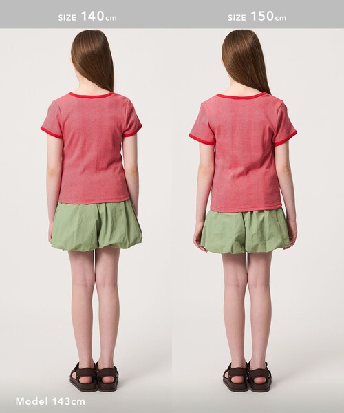 green label relaxing(グリーンレーベルリラクシング)の「タッサーバルーン キュロット / キッズ 100cm-160cm 撥水 UVカット(その他パンツ・キッズ・オリーブ/オフホワイト/ダークグレー・150cm/110cm/140cm/120cm/130cm/160cm/100cm)」の20枚目の写真