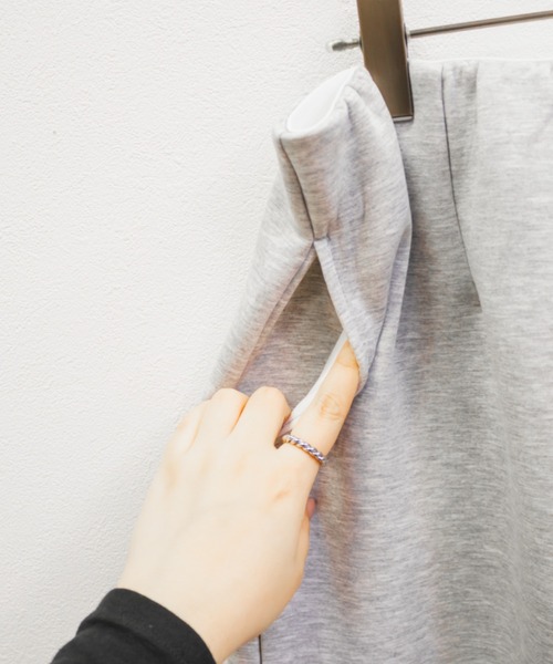 CLETTE（クレット）の「ストレッチナロースカート（スカート・レディース・ブラック/アイボリー/グレー・3L/LL/4L）」の18枚目の写真