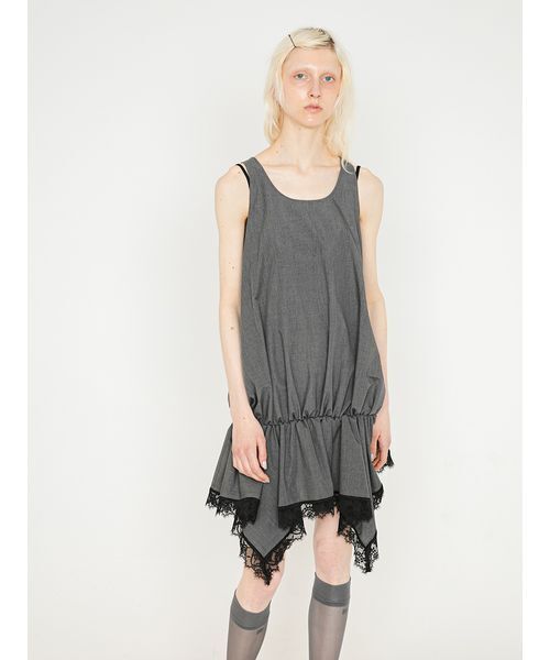 SORIN(ソリン )の「Back Open Balloon Tanktop/バックオープン バルーンタンクトップ(タンクトップ・レディース・グレー/ダークグレー/ホワイト・38)」の5枚目の写真