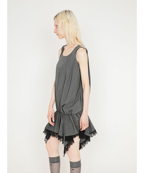 SORIN(ソリン )の「Back Open Balloon Tanktop/バックオープン バルーンタンクトップ(タンクトップ・レディース・グレー/ダークグレー/ホワイト・38)」の6枚目の写真