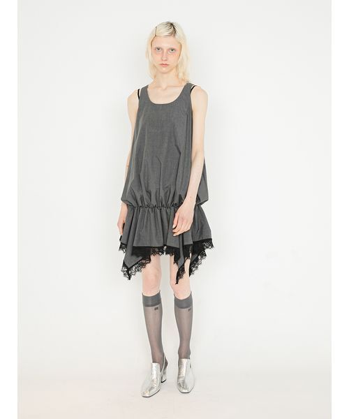 SORIN(ソリン )の「Back Open Balloon Tanktop/バックオープン バルーンタンクトップ(タンクトップ・レディース・グレー/ダークグレー/ホワイト・38)」の8枚目の写真