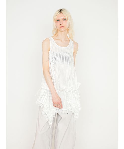 SORIN(ソリン )の「Back Open Balloon Tanktop/バックオープン バルーンタンクトップ(タンクトップ・レディース・グレー/ダークグレー/ホワイト・38)」の21枚目の写真