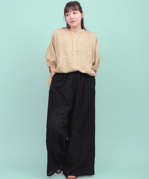 チチカカ(チチカカ)の「パッチワークレースパンツ(その他パンツ・レディース・ライトベージュ/ブラック/ピンク・FREE)」の4枚目の写真
