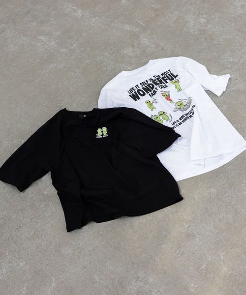 LAKOLE(ラコレ)の「ALIENプリントTシャツ / 659293(Tシャツ/カットソー・メンズ・ホワイト/ブラック・LARGE/MEDIUM)」の3枚目の写真