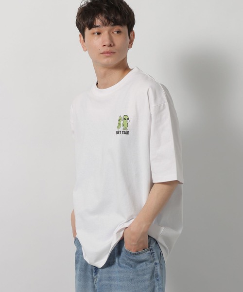 LAKOLE(ラコレ)の「ALIENプリントTシャツ / 659293(Tシャツ/カットソー・メンズ・ホワイト/ブラック・LARGE/MEDIUM)」の5枚目の写真