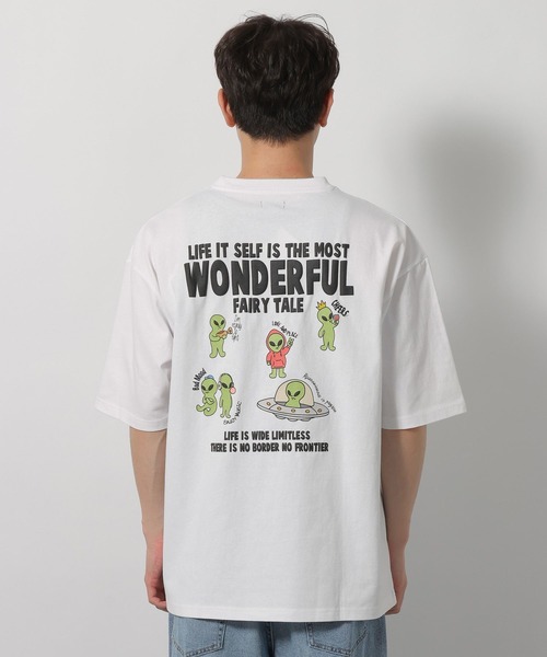 LAKOLE(ラコレ)の「ALIENプリントTシャツ / 659293(Tシャツ/カットソー・メンズ・ホワイト/ブラック・LARGE/MEDIUM)」の11枚目の写真