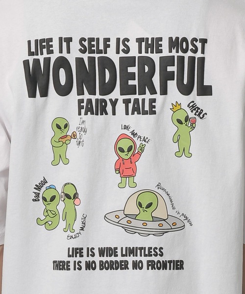 LAKOLE(ラコレ)の「ALIENプリントTシャツ / 659293(Tシャツ/カットソー・メンズ・ホワイト/ブラック・LARGE/MEDIUM)」の17枚目の写真