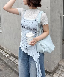 シースルー」に該当するトップス（花柄・ボタニカル柄）ファッション
