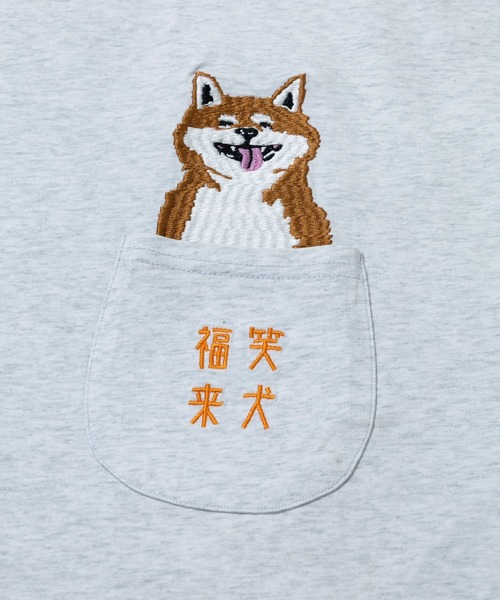 go slow caravan(ゴースローキャラバン)の「シリコンバイオ 色々ポケット刺繍 ゆったり TEE(Tシャツ/カットソー・メンズ・ライトグレー/イエロー/ネイビー/ブルー・X-LARGE/LARGE/MEDIUM/SMALL)」の13枚目の写真