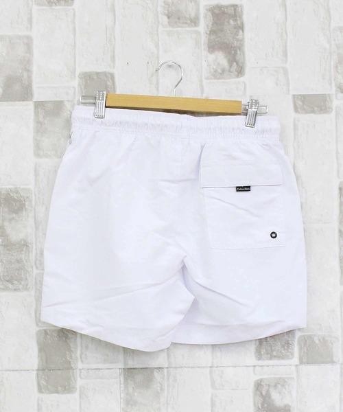 Calvin Klein（カルバン・クライン）の「CK モノグラムロゴ サーフパンツ スイムボードショーツ（水着・メンズ・ホワイト/ブラック/レッド・M/S/XL/L）」の5枚目の写真